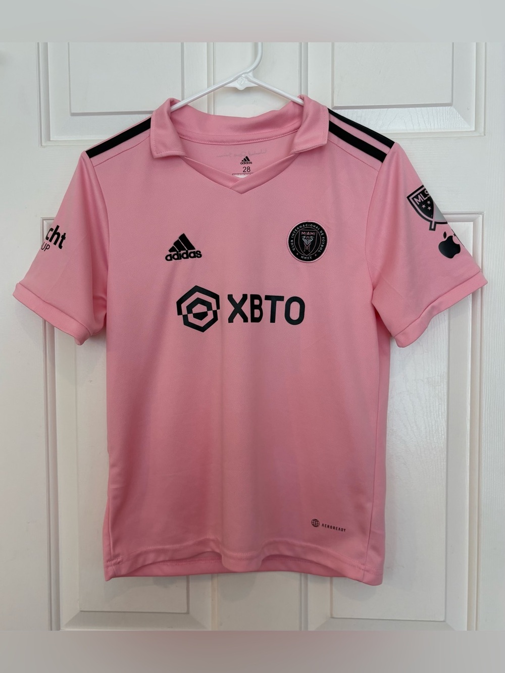 Adidas Inter Miami CF Lionel Messi Authentic Home Jersey Mens 28 Pink Slim Fit